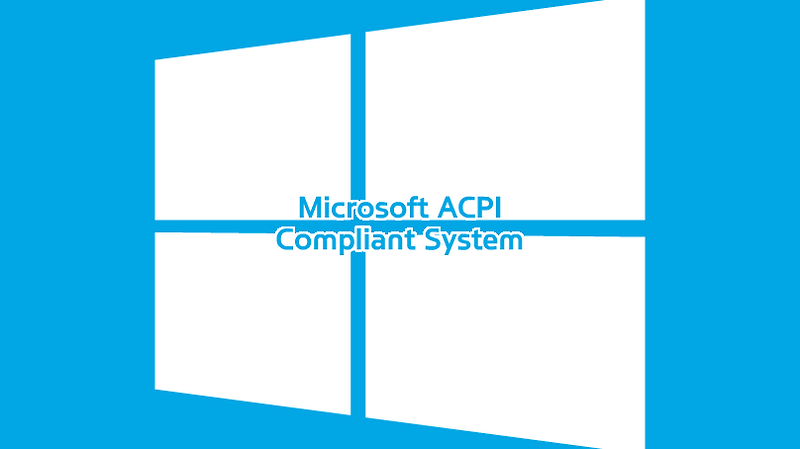 알 수 없는 장치 Microsoft ACPI-Compliant System 드라이브 설치