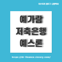 예가람 저축은행 비상금대출 : 예스론