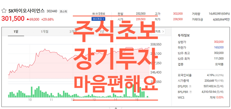 주식초보 장기투자가 마음편해요.