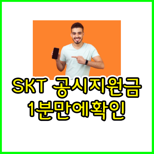 공시지원금 조회 skt 1분만에 확인하는 방법 | 그린쥬스