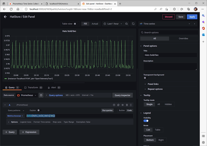 Grafana metric 
