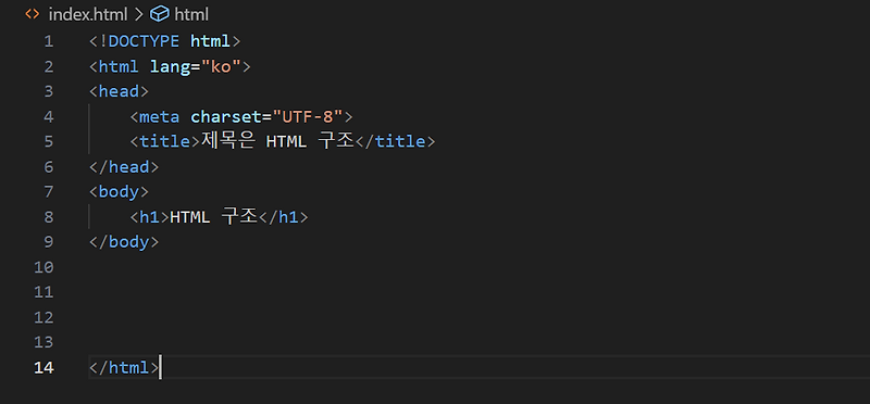 [HTML] HTML 문서의 구조, DTD 선언, 언어 설정
