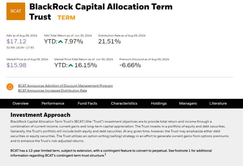 bcat blackrock capital allocation term trust t 