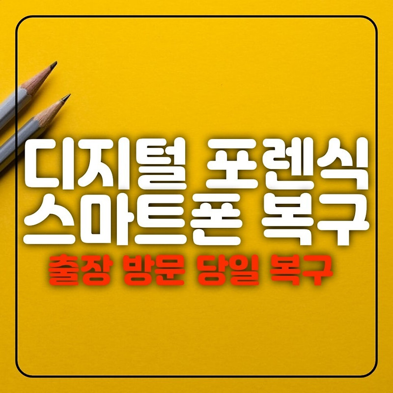 삭제된 파일 휴대폰복구 카카오톡 문자 통화목록 녹음 사진 스마트폰 포렌식복원 추천 (군포 과천 동두천 일산 고양 양주)