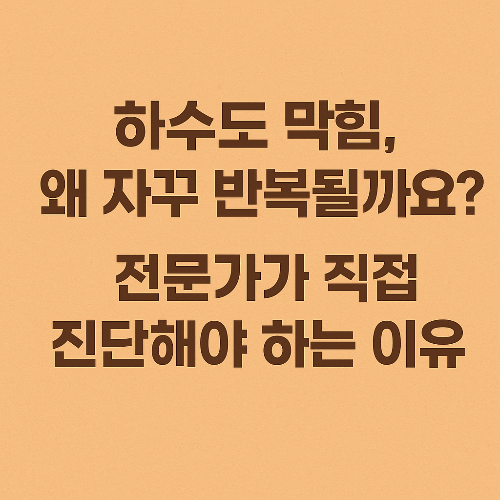 하수구막힘 비용 아끼시려면, 음식물 쓰레기 원인부터 해결하세요 3