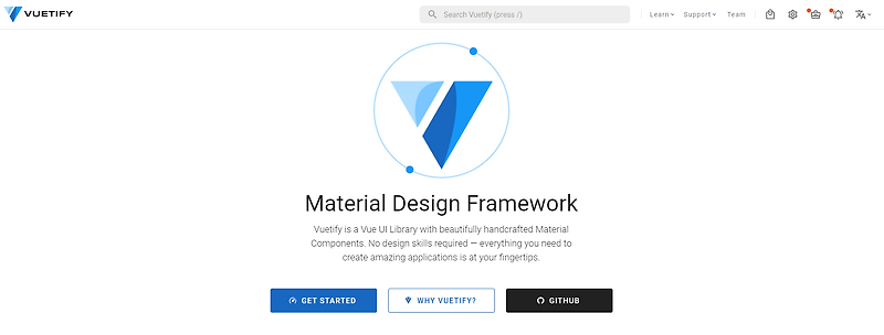 Vuetify (Vue UI Library) 세팅하기