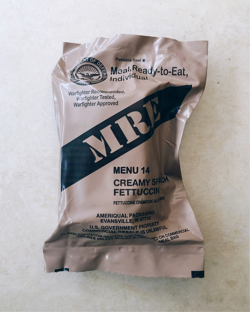 MRE MENU 14 CREAMY SPINACH FETTUCCINE
