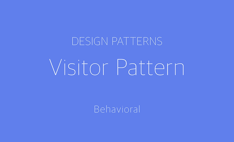Design Pattern, Visitor