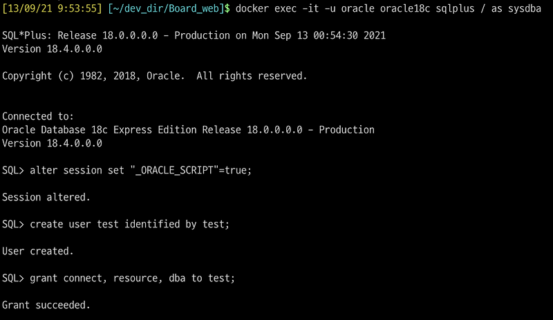 MacOS Docker Oracle DB ORA 12547 User User 