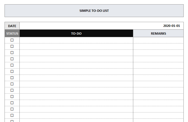 SIMPLE TO-DO LIST by Dream SQ 투두 리스트 사용법 & 양식 공유