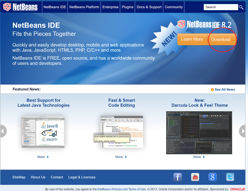 넷빈즈(Netbeans) 설치 방법 :: 생각의 시각화