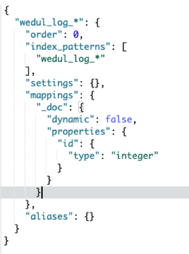 Elasticsearch template를 일별 index 구성하기 wedul