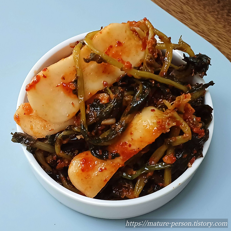 알타리무 5단으로 총각김치만들기