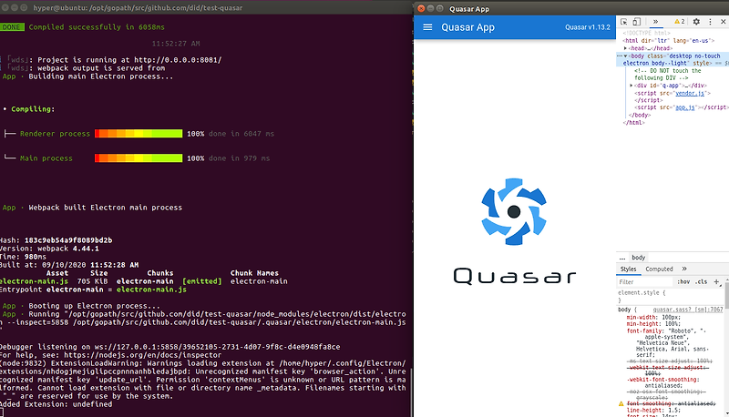 Quasar Framework 시작하기
