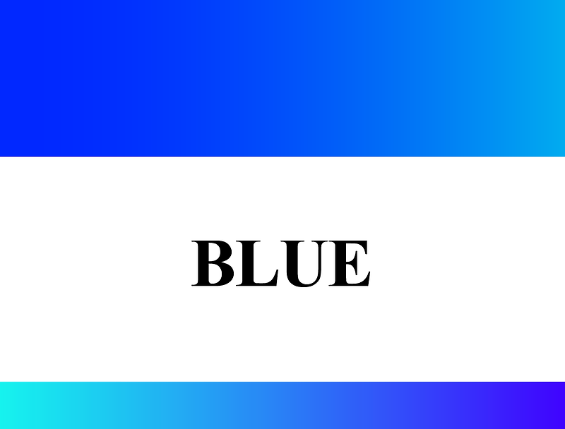 블루Blue, 파랑의 컬러학