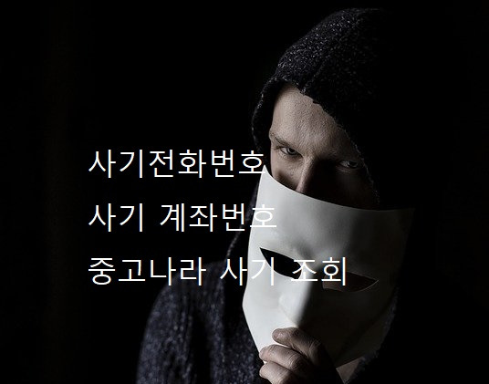 사기전화번호 / 중고나라 사기 조회 간단하게!