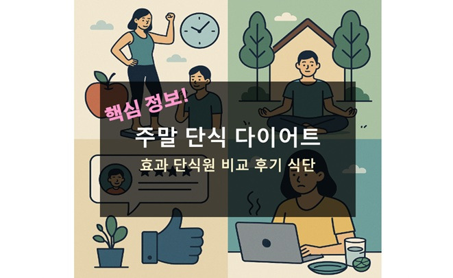 주말 단식 다이어트 효과 단식원 비교 후기 디시