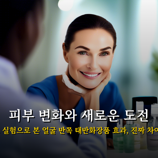 반반 비교 실험으로 본 얼굴 반쪽 태반화장품 효과 효능 진짜 차이 있을까?