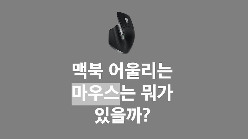 [제품추천] 맥북에 어울리는 마우스 ( 로지텍, 다이소 )