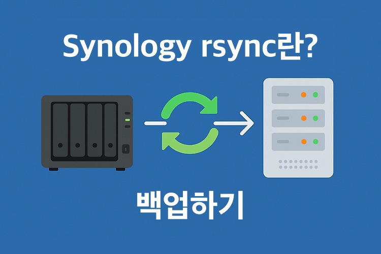 Synology rsync란? > 백업하기 — 디지탈로지아