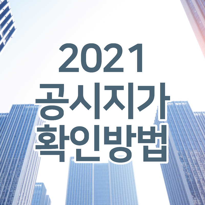 2021년 아파트 공시지가 조회 방법 (+열람 사이트 실거래가와 차이점)