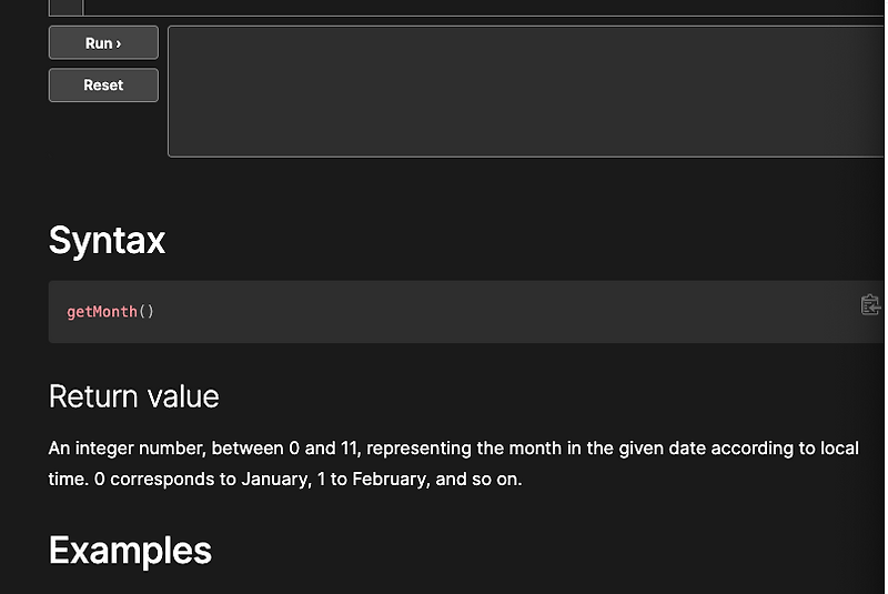  javascript date getmonth 