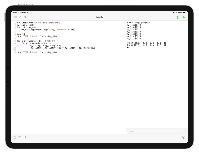 iPad Pro로 프로그래밍하기 - 미르의 IT 정복기