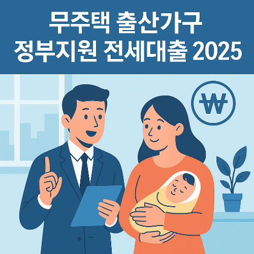 2025 무주택 출산가구 정부지원 전세대출, 이건 몰랐으면 손해입니다