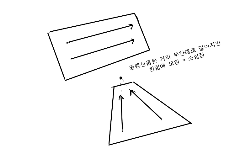 미술의 투시원근법, 소실점과 어안 렌즈