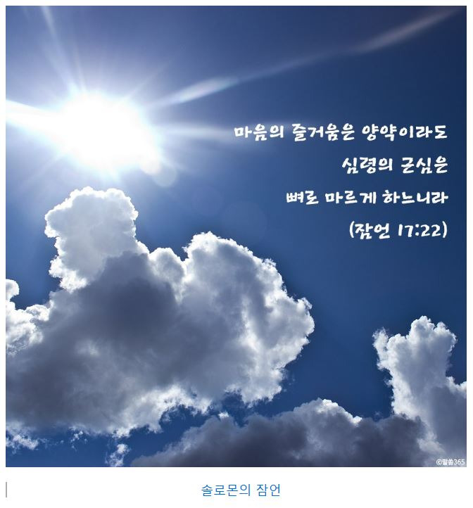 잠언 17장 : 솔로몬의 잠언 - holySpirit