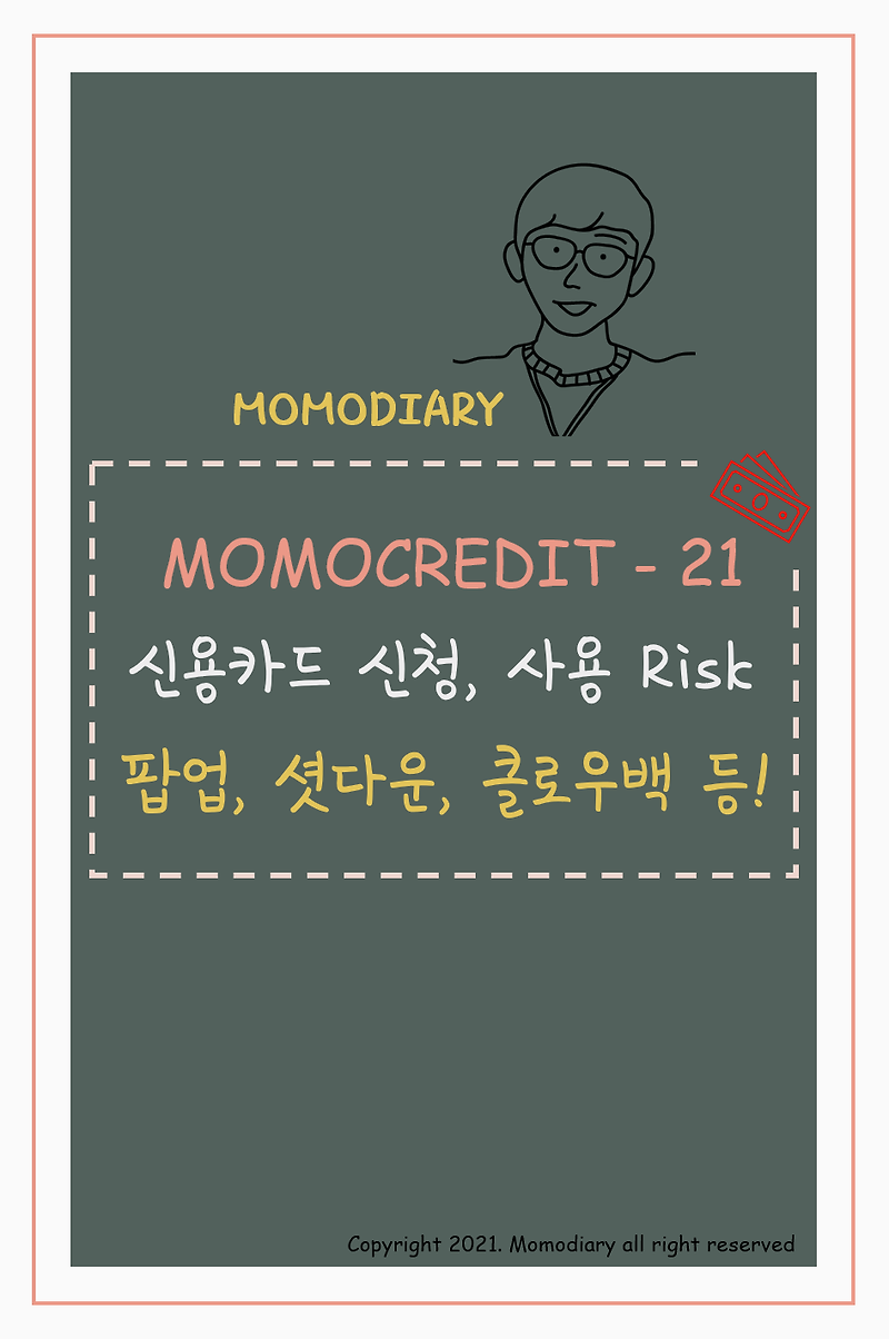 [Momocredit-21] 내가 아는 미국 신용카드 신청, 사용의 Risk 들