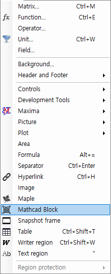 Mathcad Toolbox plugin