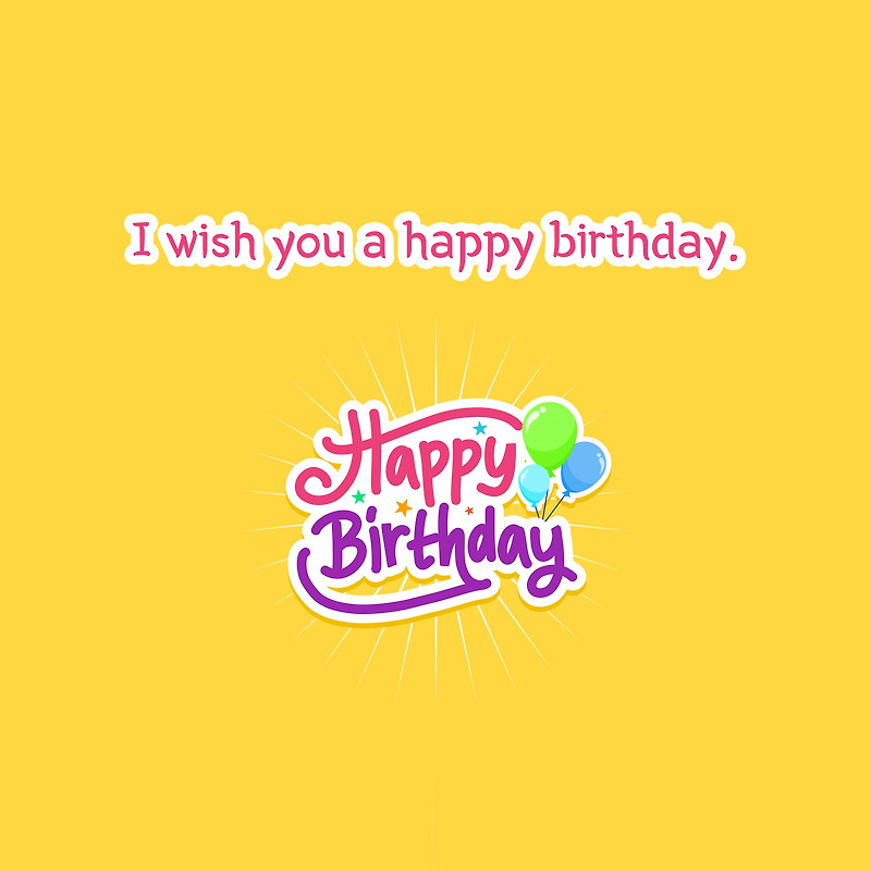 생일축하해 영어로 뭘까? 생일축하 영어 문구 이미지