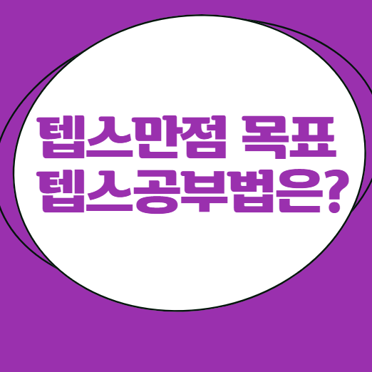 텝스만점 목표 텝스공부법은? - 해커스영어 공식 블로그