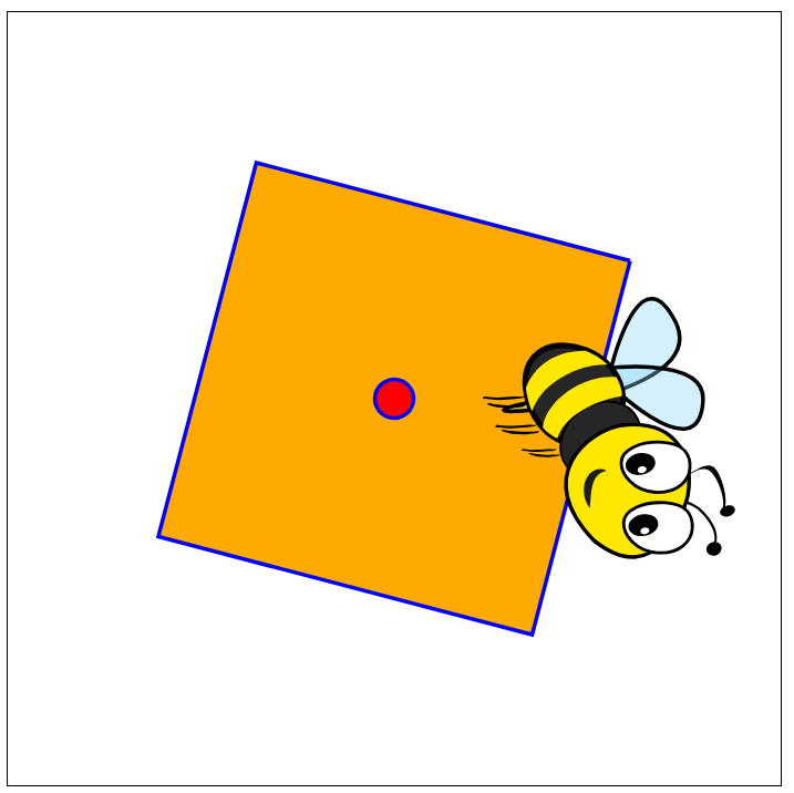svg animation : bee animation using javascript