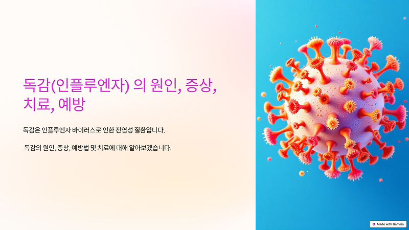 독감(인플루엔자)의 원인, 증상, 치료, 예방법 알아보기
