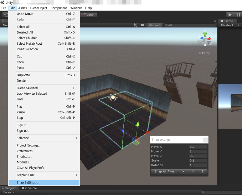 [Unity] 씬 에디팅을 위한 Snap Settings