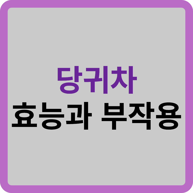 당귀차의 효능과 부작용: 건강에 도움이 되는 다재다능한 차