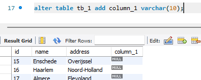[MySQL] ALTER TABLE ADD, MODIFY 컬럼 여러개 추가 및 수정