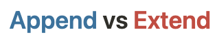 [Python] append vs extend (list의 append와 extend 차이점)