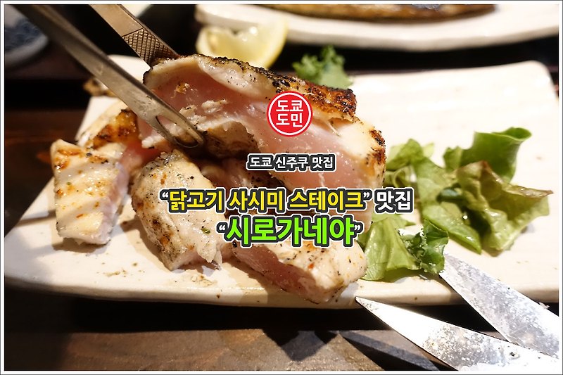 도쿄 신주쿠 맛집인 "닭고기 사시미 스테이크" 맛집 "시로가네야" 강력 추천!
