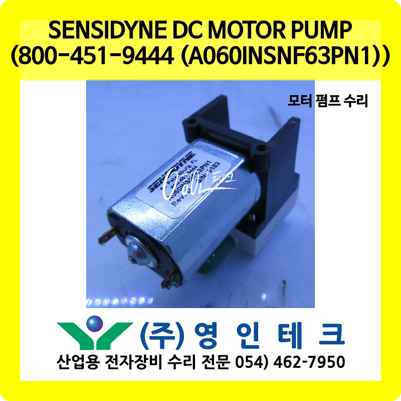 SENSIDYNE DC MOTOR PUMP (8004519444) A060INSNF63PN1 모터 펌프 수리