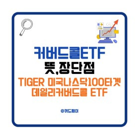 월배당 TIGER 미국나스닥100 타겟 데일리 커버드콜 ETF