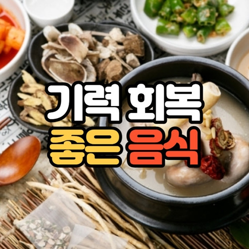 노인기력회복 좋은음식 5가지 꼭 챙겨드리세요!