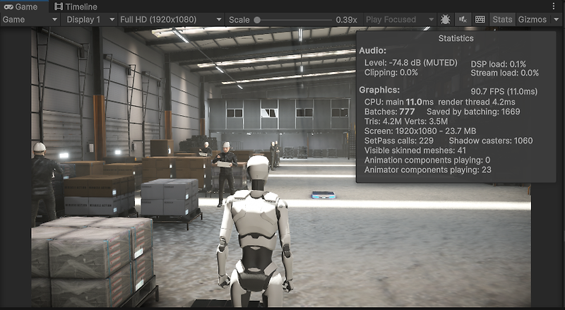 [Unity Pixyz 최적화] Unity Warehouse Scene 최적화하기