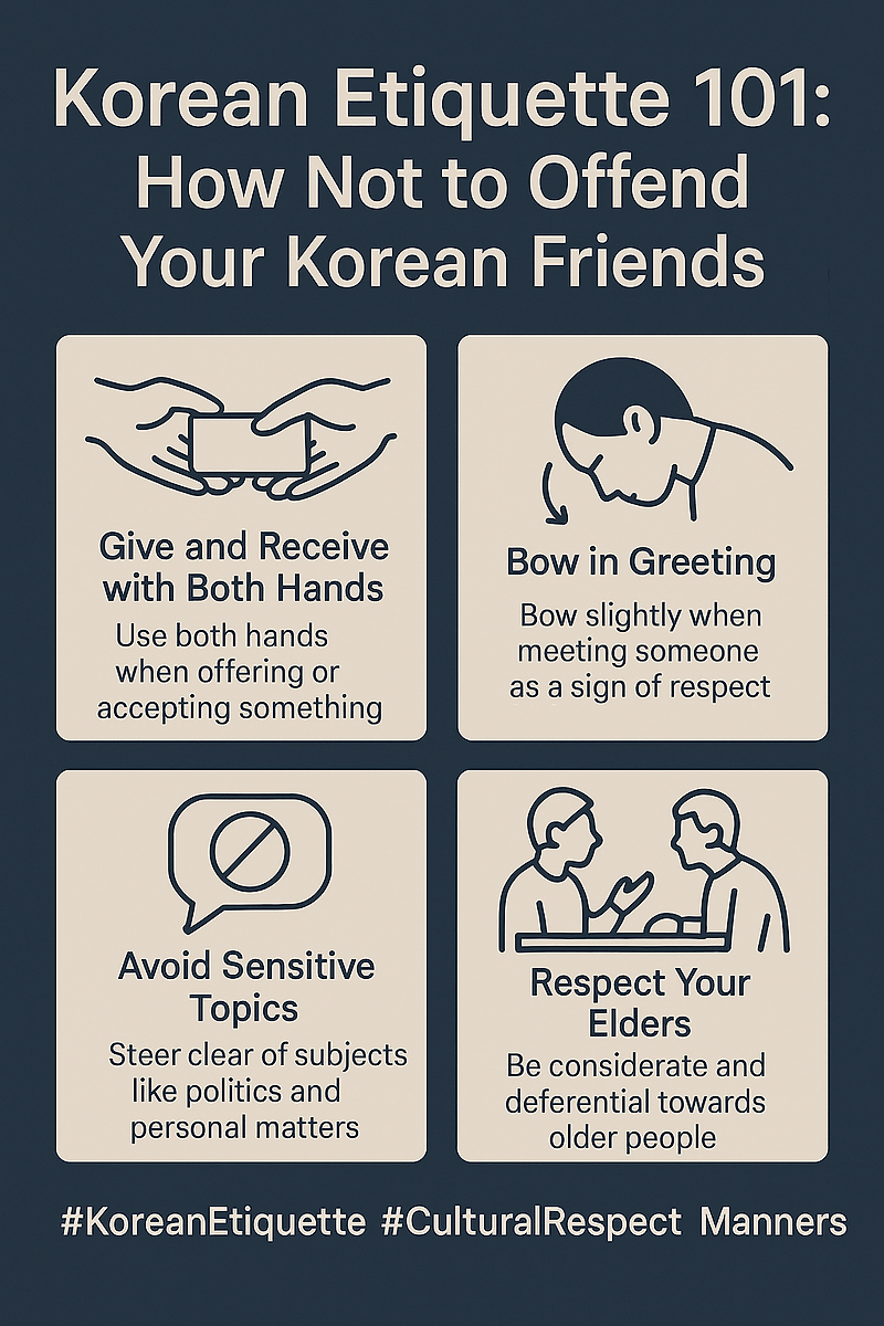 🙏 Korean Etiquette 101 How Not to Offend Your Korean Friends