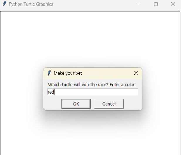 Fourth Python Project: Turtle Racing Game