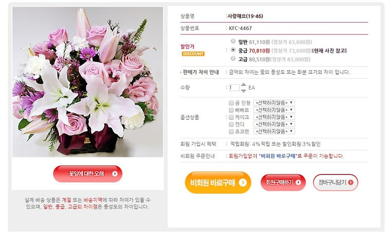 해외에서 한국에 꽃배달하는 방법 (ISP,공인인증서, Active X 없이 결제하기) 한국꽃배달센터