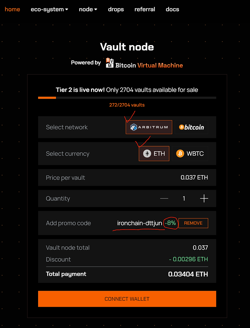 Iron Chain Bank NODE 제일 쌀 때 연금 타먹자