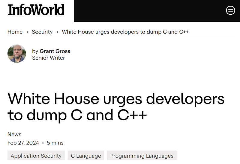 📰 Stop Using [C/C++]?!